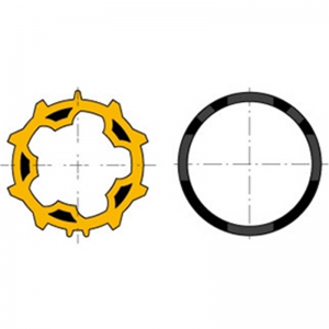 Roue LT50 ZF54 Jaune